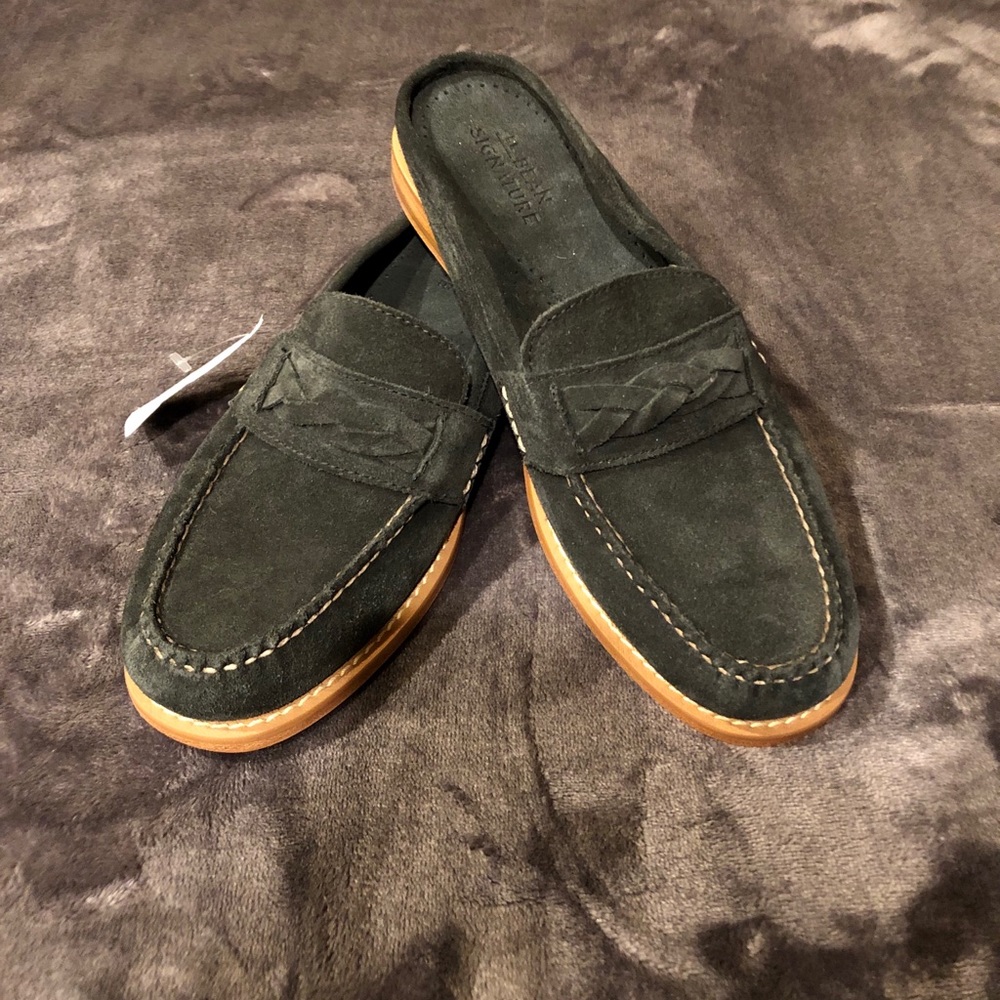 Suede mules/ loafers